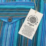 Nomad Sari Grandad Shirt - Turquoise - XL - Image 3