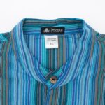 Nomad Sari Grandad Shirt - Turquoise - XL - Image 4