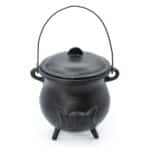 Extra Huge Cast Iron Cauldron with Triple Moon 23x18cm (at least 4kg)