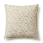 Classic Cushion Cover - Neutral Geo Creme - 45x45cm - Image 3