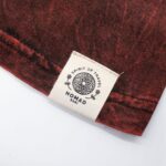 Nomad Sari Stonewashed Cotton T-Shirt - Dragon Mandala - Maroon - XL - Image 6