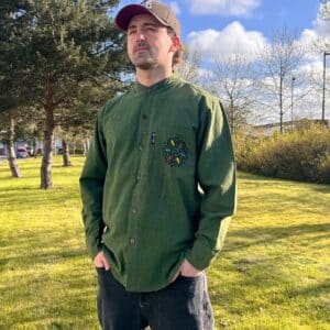 Nomad Sari Kathmandu Shirt - Forest Green - Large