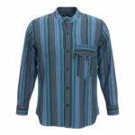 Nomad Sari Grandad Shirt - Turquoise - XL