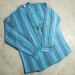 Nomad Sari Grandad Shirt - Turquoise - XL - Image 2