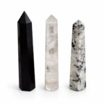 Gemstone Six Face Obelisk Point approx 17cm - Black Tourmaline - Image 2