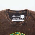 Nomad Sari Stonewashed Cotton T-Shirt - Sun & Zodiac - Brown - Large - Image 3