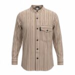 Nomad Sari Grandad Shirt - Brown Beige - Large