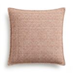 Classic Cushion Cover - Burgundy Squares - 45x45cm - Image 3