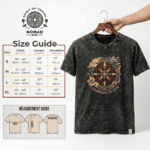 Nomad Sari Stonewashed Cotton T-Shirt - Rebel - Charcoal - Small - Image 7