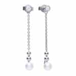 EARRINGS DIAMONFIRE WOMEN 6218711111 (3CM )