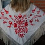 SHAWL FLAMENCO WOMAN PGBL42 (140 CM )