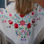 SHAWL FLAMENCO WOMAN PGM3933 (140 CM )