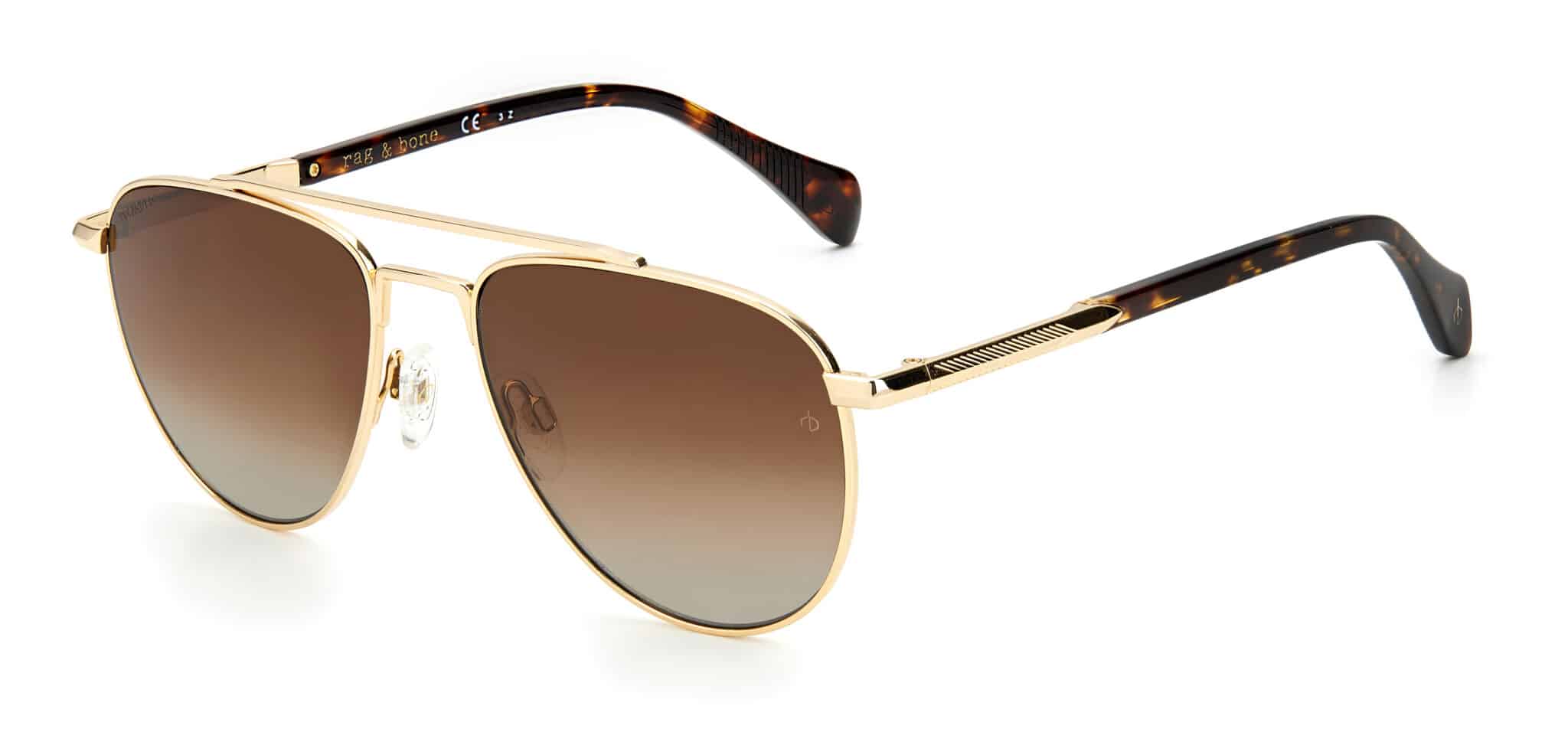 RNB1044-G-S-3YG55LA SUNGLASSES RAG&BONE WOMEN RNB1044GS3YG5 (Lens/Bridge/Temple) 55/17/145 mm) - Image 1