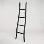 Large Kemu Wood Ladder - 1.5m - Black - Japan Style