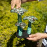 Small Golden Mushroom Art - 20cm - Greenwash - Image 2