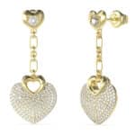EARRINGS GUESS WOMEN JUBE05210JWYG (4CM )
