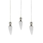 Secret Cavity Discovery of Truth Pendulum - Clear Quartz - Silver Plated