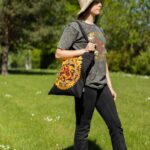 Iconic Classic Tote Bag - Dragon Yin & Yang- Black 6oz - Image 7