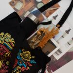 1x Bolsa Tote Clássica Icônica - Bússola da Vida - Preta 170g - Image 3
