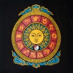 Iconic Classic Tote Bag - Zodiac Sun - Black 6oz - Image 2