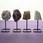 Mineral Specimen on Metal Stand - Amethyst - Image 3